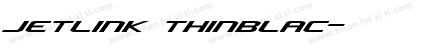 jetlink thinblac字体转换